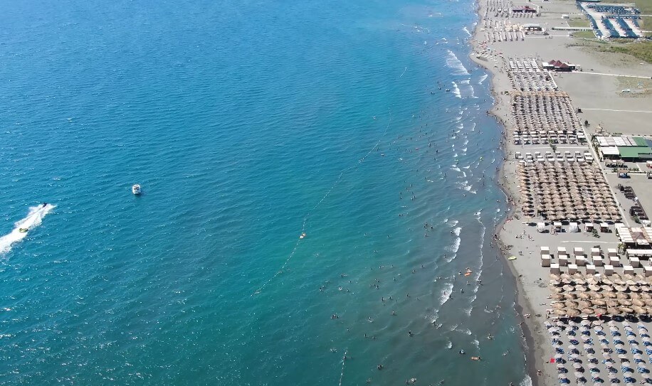 Velika plaža - Ulcinj, slika iz drona